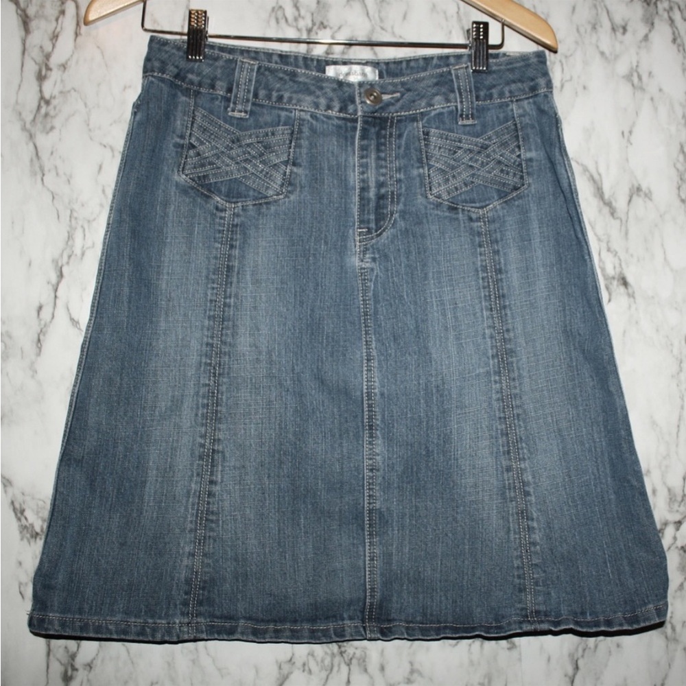Denim A-Line Skirt